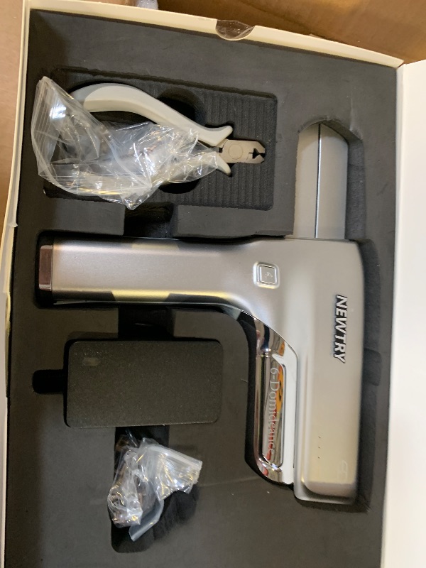 Photo 1 of NEWTRY 6D Hair Extension Machine, Automatic Hair Connector with 13 C-Shaped Clips, No-Trace Hair Extensions Tool for Fast & Easy DIY Hair Extensions