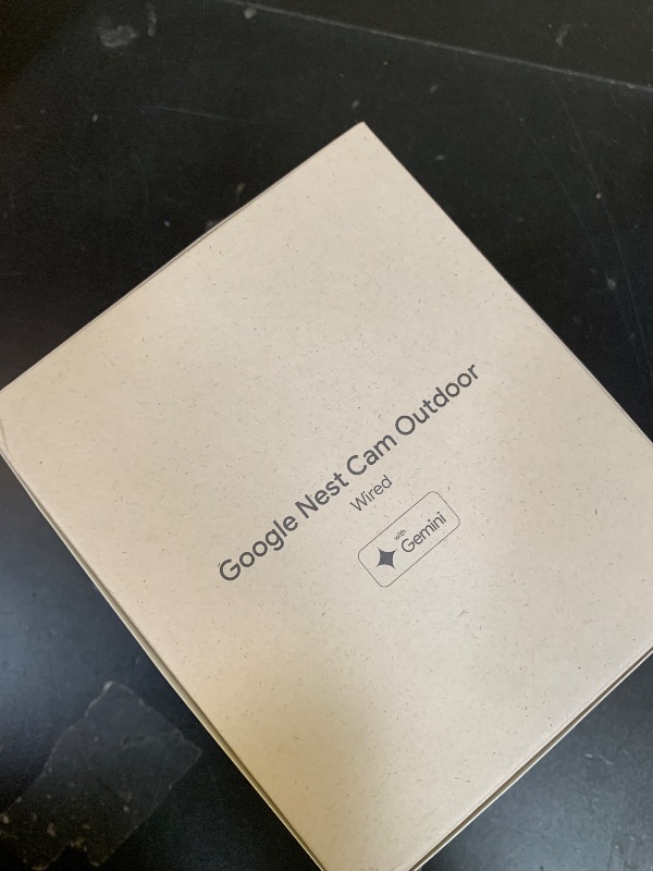 Photo 1 of Google Nest Cam Outdoor (Wired, 2nd Gen) - Security Camera with 2K Video and Gemini, Night Vision, 2-Way Audio - Works with Google Home - 2025 Model - Snow