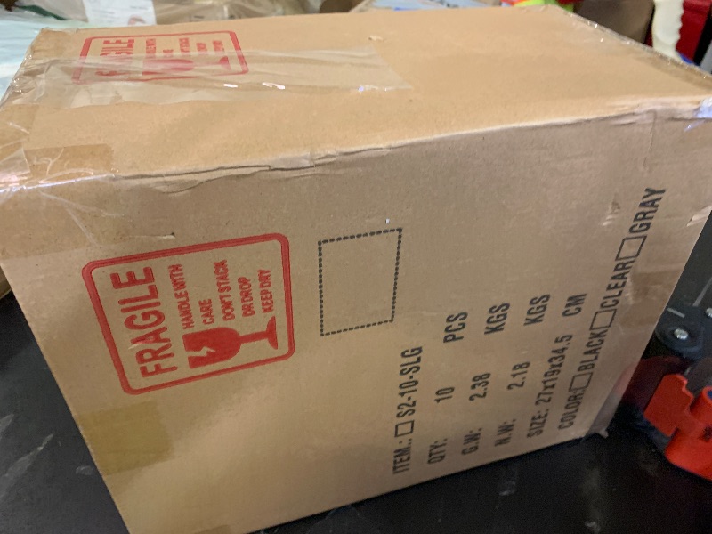 Photo 1 of 10 Pack Plastic Storage Bins with Lids, Stackable Plastic Storage Baskets for Organizing with Handles, Organizer Bins with Labels for Room, Craft, Containers for Pantry Organizers and Storage