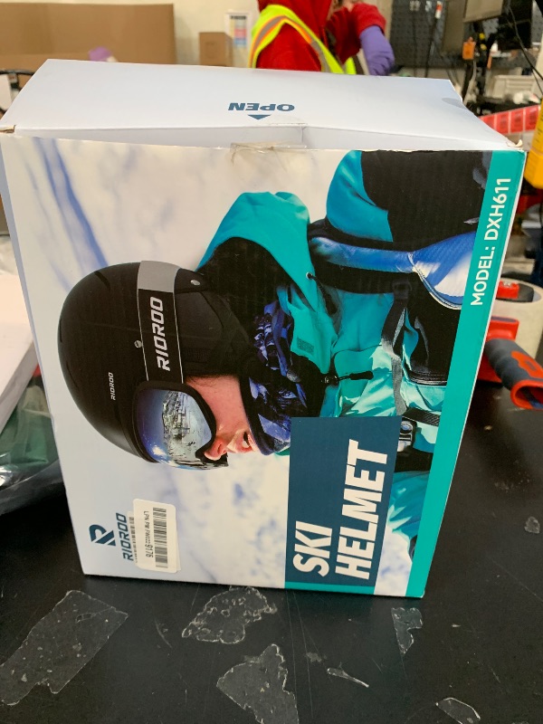 Photo 1 of RIOROO Ski Helmet and Goggles Set, Snowboard Helmet Goggles for Men Women & Youth, Shockproof Snow Helmet Anti Fog OTG Snow Goggles for Skiing Snowboarding