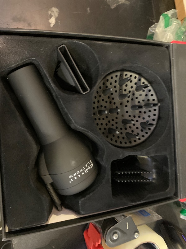 Photo 1 of FHI Heat Platform Blow Out Handle-Less Negative Ion Hair Dryer — Lightweight Blow Dryer w/ HydraHeat for Frizz-Free Styles — Hairdryer with Diffuser Attachment, Nozzle, Comb — Handleless Hair Dryer