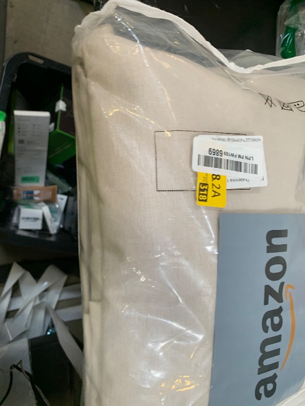 Photo 1 of 102 Inches Long Pinch Pleated Semi Sheer Curtains,Ivory Beige Linen Blended Light Filtering Window Curtains 102 Length 2 Panels for Living Room Bedroom Pinch Pleat Drapes with Hooks 2 Panels