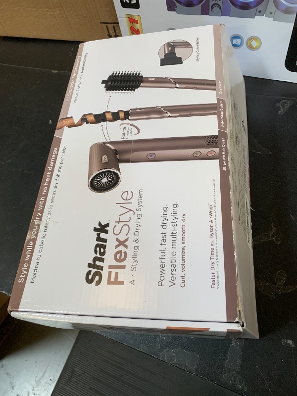 Photo 1 of Shark FlexStyle Air Styling & Drying System, Powerful Hair Blow Dryer & Multi-Styler with Auto-Wrap Curlers, Oval Brush, Concentrator Attachment, Mocha, HD431BR