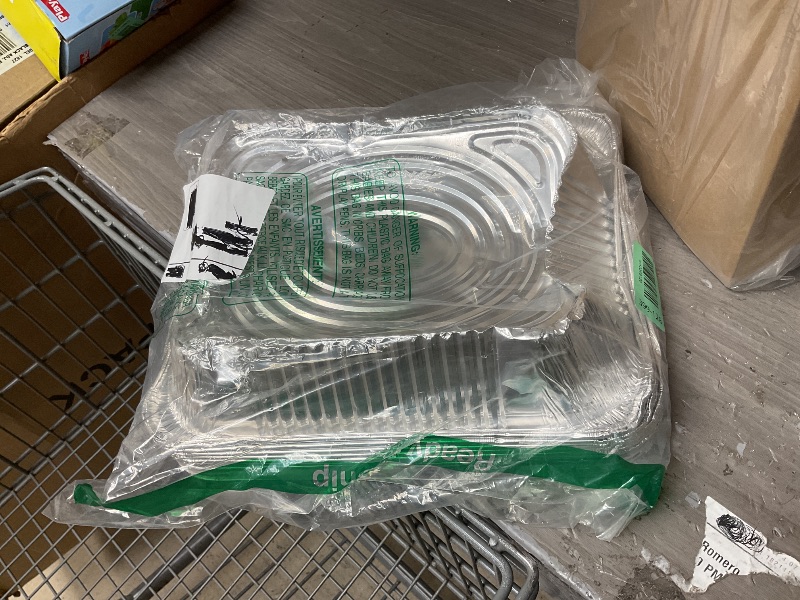 Photo 1 of 9x13 Inch Disposable Aluminum Pans with Clear Lids(10 Pack)Half Size Tin Foil Pans with Lids,Food Containers Disposable Baking Pans For Cooking, Meal Prep, Roasting, Chafing, Steam Table, Storage