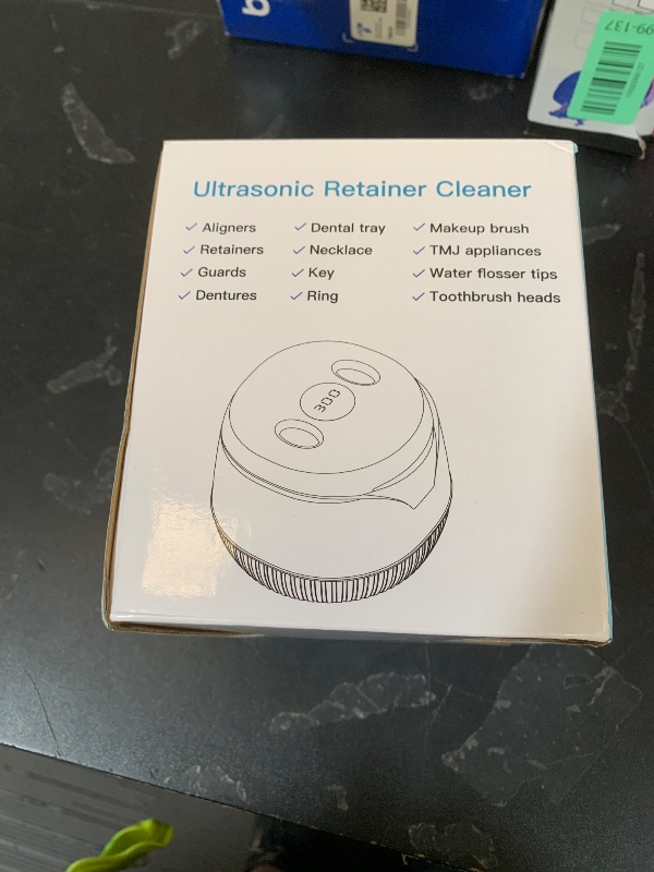 Photo 1 of Dental Ultrasonic Retainer Cleaner Machine: 45kHz Dental Cleaning Pod with Digital Timer & 200ML, Deep Cleaning for Dentures, Mouth Guards, Aligners, Night Guards, Braces, Toothbrush Heads & Jewelry
