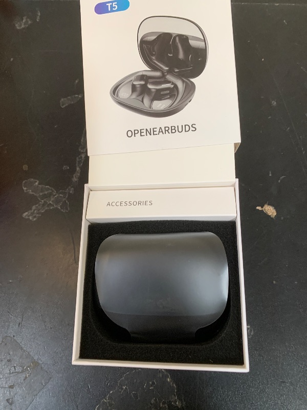 Photo 1 of TRAUSI Bluetooth 5.4 Headphones with LED Display, Open Ear Earbuds, ENC Noise Cancelling, IPX5 Waterproof, 46Hrs Playtime, Ergonomic Earhook Design for Running, Workout, Sports