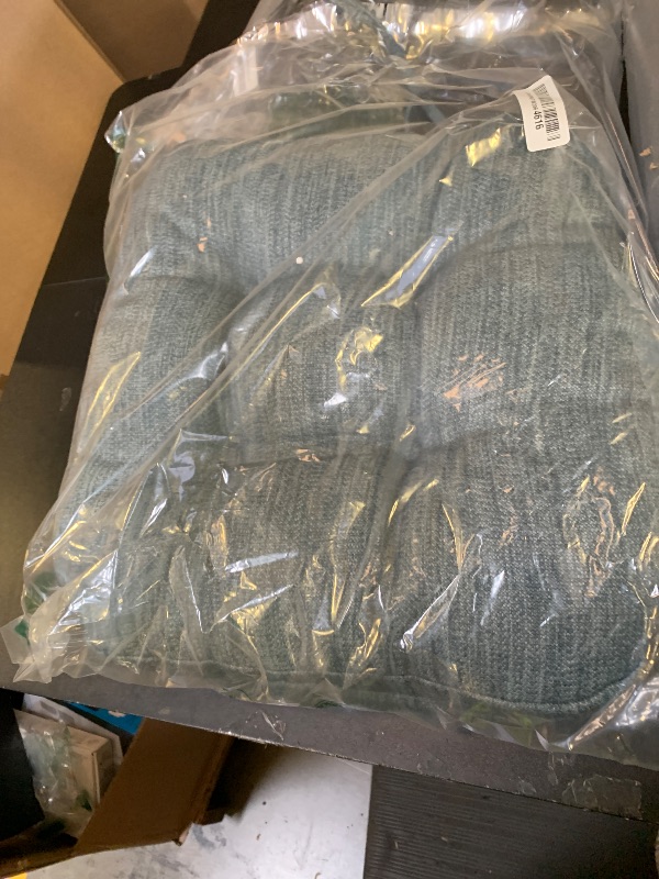 Photo 1 of **ONE PACK* Shinnwa Kitchen Chair Cushion, Dual-Layer Memory Foam Dining Chair Cushion, Patented Design Seat Pad 16.5 x 16.5 x 3.5in, Denim Blue