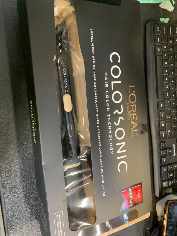 Photo 1 of L'Oreal Paris Colorsonic Permanent Hair Dye Coloring Device for Root Touch Up, All Over Color, and Gray Coverage, Mistake-Free Application (Hair Color Cartridge Sold Separately)