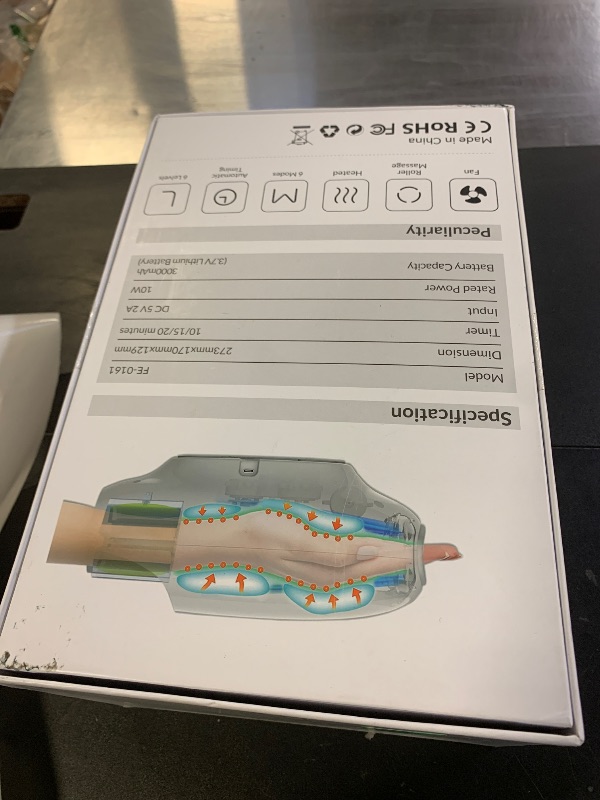 Photo 1 of Hand Massager with Kneading Rollers,6 Modes and 2 Heating Options for Hot and Cold Therapy Hand and Wrist Massager for Arthritis Carpal Tunnel Relief,Cordless Hand Massager with Heat and Compression