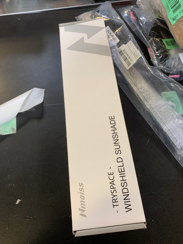 Photo 1 of [Upgraded] Nmoiss Windshield Sun Shade Umbrella - [Vinyl Coating Heat Shield] Protect Car from Sun Rays & Heat Damage Keep Cool and Protect Interior, Spring Structure Edge Medium 56" L x 31" W