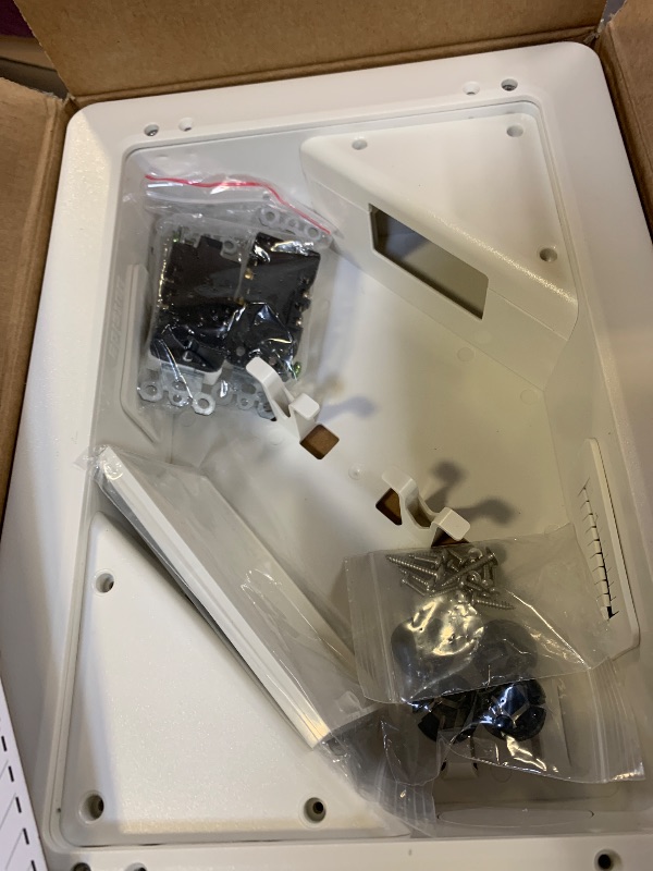 Photo 1 of in-Wall TV Box with Flange for Home Theater Installation, Cord Hider for Wall Mounted TV, with 2 Duplex Outlets, Cable Bracket, LV Cable & 1-1/2" ENT Entrance, Ideal for New or Retrofit Job, 2 Pack