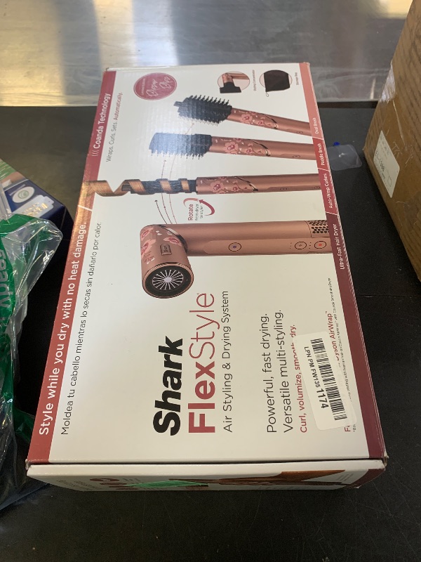 Photo 1 of Shark FlexStyle Air Styling & Drying System, Powerful Hair Dryer Brush & Multi-Styler with Auto-Wrap Curlers, Concentrator Attachment and Storage Bag, Blossom Bliss, HD432RS