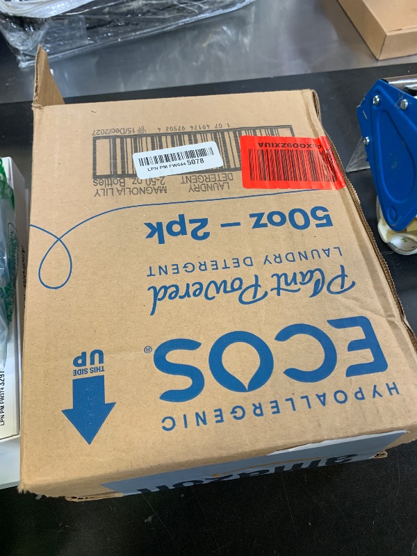 Photo 1 of **1 PACK** ECOS Laundry Detergent Liquid, 50 Loads - Dermatologist Tested Laundry Soap - Hypoallergenic, EPA Safer Choice Certified, Plant-Powered - Magnolia Lily, 50 Fl Oz (Pack of 1)