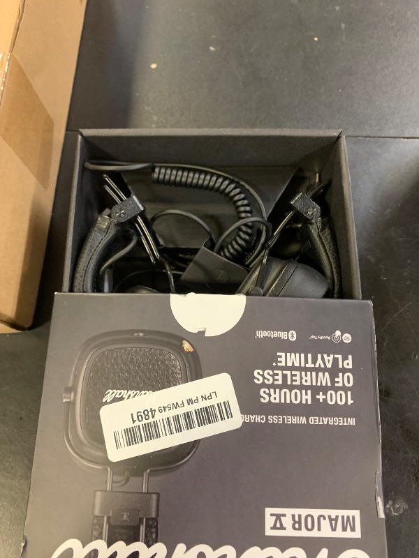 View 3 of Marshall Major V On-Ear Wireless Bluetooth Headphones - Black