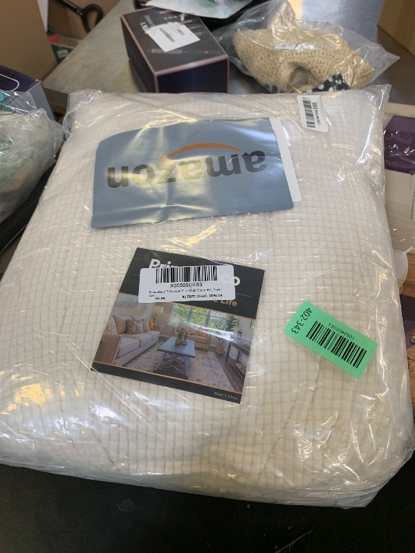 Photo 1 of PrinceDeco T Cushion Sofa Slipcover 3 Pieces Sofa Covers for T Cushion Couch Soft Couch Covers Sofa Slip Cover Furniture Covers with 2 Individual T Shape Seat Covers Width Up to 88", Ivory