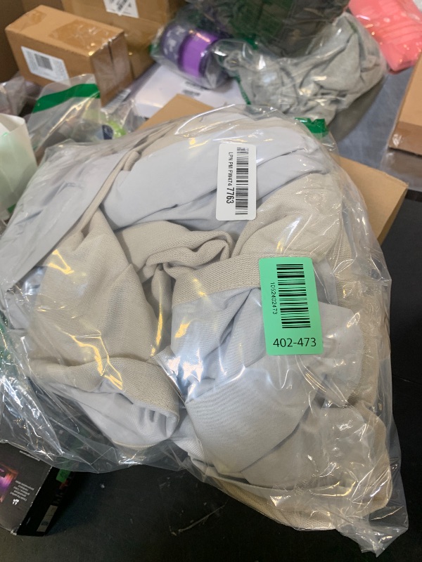 Photo 1 of 108 Inch Linen Curtains 2 Panels Set Pinch Pleated for Living Room Bedroom Memory Training Shaped Semi Sheer Neutral Beige Tan Flax Burlap Pleat Drapes Hooks Rings Light Filtering Window Curtain