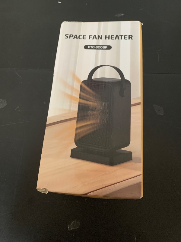 Photo 1 of Small Space Heater for Indoor Use, Fast Heating Portable Desk Heater, Dual Power Modes, Timer & Overheat Protection – Personal Space Heater for Bedroom, Office, Home