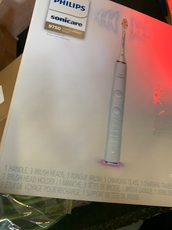 Photo 1 of Philips Sonicare DiamondClean Smart 9750 Electric Toothbrush, Sonic Toothbrush with App, Pressure Sensor, Brush Head Detection, 5 Brushing Modes and 3 Intensity Levels, Rosegold, HX9924/67