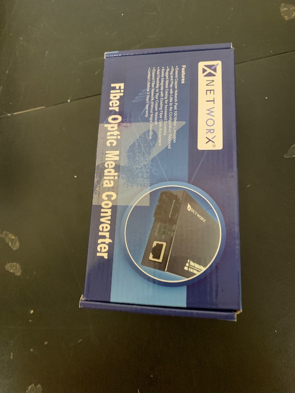 Photo 1 of Networx® Gigabit Ethernet Fiber Media Converter - UTP to 1000Base-SX - ST Multimode, 5...