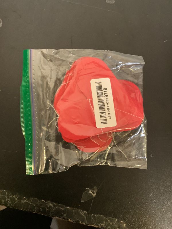 Photo 1 of Valentines Garland Hanging String Hearts NO DIY - 6 PCS 3D Red Heart Paper Garland Hearts, Valentines Garland Party Decor, Valentines Garland Decorations (red)