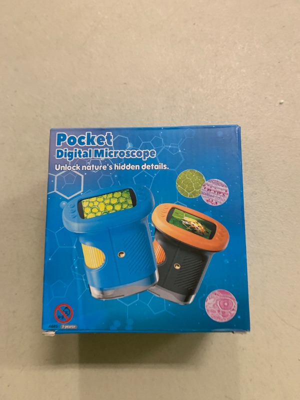 Photo 1 of 1000X Handheld Microscope for Kids, 4K 2.4" Screen Digital Kids Microscopes with 12 Slides, Portable Edu Toys Gifts for Age 3 4 5 6 7 8 9 10 11 12 Year Old Boys Girls Children Students (Yellow)