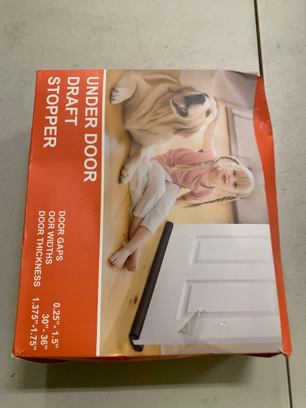Photo 1 of (2 Pack) Under Door Draft Stopper, Under Door Blocker Size of Adjustable Size from 30" to 36", Easy Install,Gap Filler, Reduces Air Draft, Noise & Sound, Door Seal for Improved Insulation