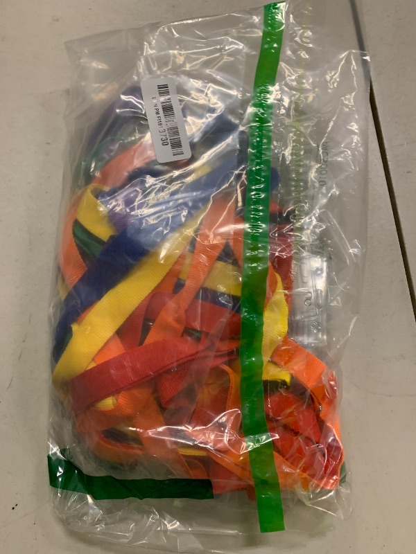 Photo 1 of 24-Pack Rainbow Breakaway Lanyards with Waterproof Badge Holders, Polyester Neck Straps for ID Cards, Events, Office, and Schools