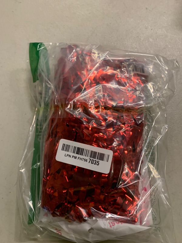 Photo 1 of 2 Pack Foil Curtain Backdrop Red Metallic Tinsel Foil Fringe Curtains Photo Booth Props for Birthday Wedding Engagement Baby Shower Bachelorette Christmas Holiday Celebration Party Decorations