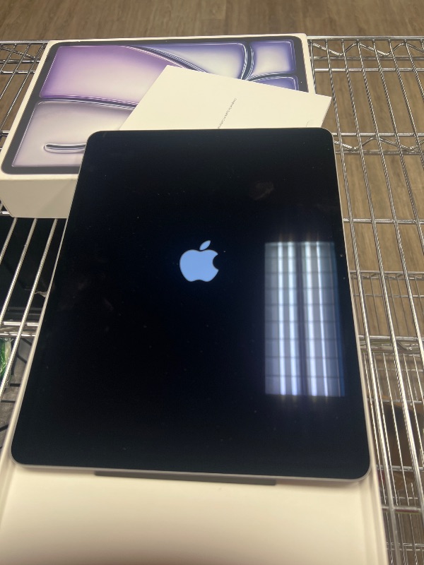 Photo 1 of Apple iPad Air 13-inch with M3 chip Built for Apple Intelligence, Liquid Retina Display, 128GB, 12MP Front/Back Camera, Wi-Fi 6E, Touch ID, All-Day Battery Life — Space Gray