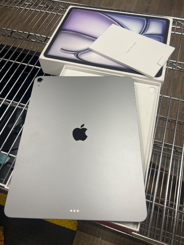 Photo 1 of Apple iPad Air 13-inch with M3 chip Built for Apple Intelligence, Liquid Retina Display, 128GB, 12MP Front/Back Camera, Wi-Fi 6E, Touch ID, All-Day Battery Life — Space Gray