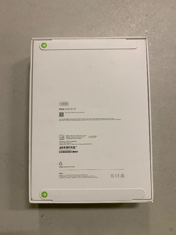 Photo 1 of Apple iPad 11-inch: A16 chip, 11-inch Model, Liquid Retina Display, 128GB, Wi-Fi 6, 12MP Front/12MP Back Camera, Touch ID, All-Day Battery Life — Blue