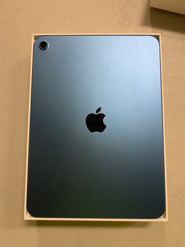 Photo 1 of Apple iPad 11-inch: A16 chip, 11-inch Model, Liquid Retina Display, 256GB, Wi-Fi 6, 12MP Front/12MP Back Camera, Touch ID, All-Day Battery Life — Blue