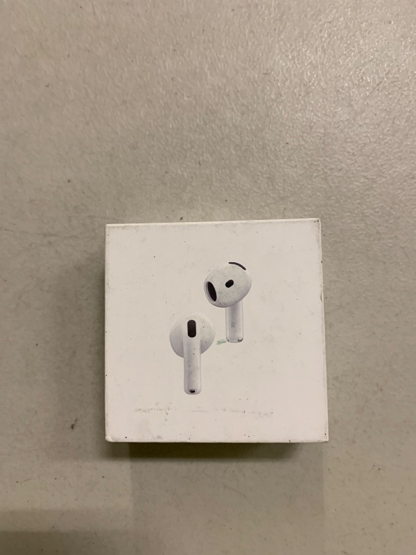 Photo 1 of Apple AirPods 4 Wireless Earbuds, Bluetooth Headphones, with Active Noise Cancellation, Adaptive Audio, Transparency Mode, Personalized Spatial Audio, USB-C Charging Case, Wireless Charging, H2 Chip