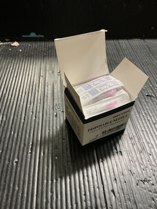 Photo 1 of 100Pcs 18Ga 1 Inch Needle Luer Lock Lab Accessories, Sterile Individual Package for Scientific Measuring, Refilling Inks