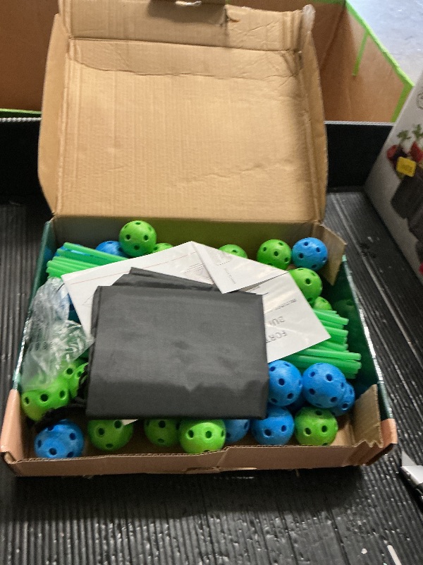 Photo 1 of 130 Piece Glow in The Dark Fort Building Kit - Indoor Play Engineering Set with Connecting Sticks & Balls - Creative STEM Building Toys