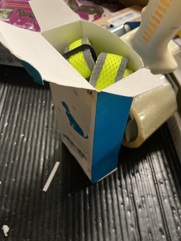 Photo 1 of Dog Harness LED USB Rechargeable Lighted for Night Walking Adjustable Illuminated and Reflective Vest for Small Medium Large Dogs (Green, M)