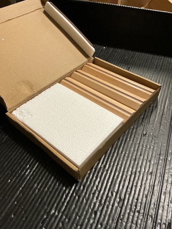 Photo 1 of 3 Pack Acrylic Sign Holder 8.5 x 11 Inch, Wood Base Signs Stand for Menu Flyer Display, Table Clear Plastic T Shape Holder for Stores, Restaurants, Hotels, Office, Farmers Market Show Fair Decor.