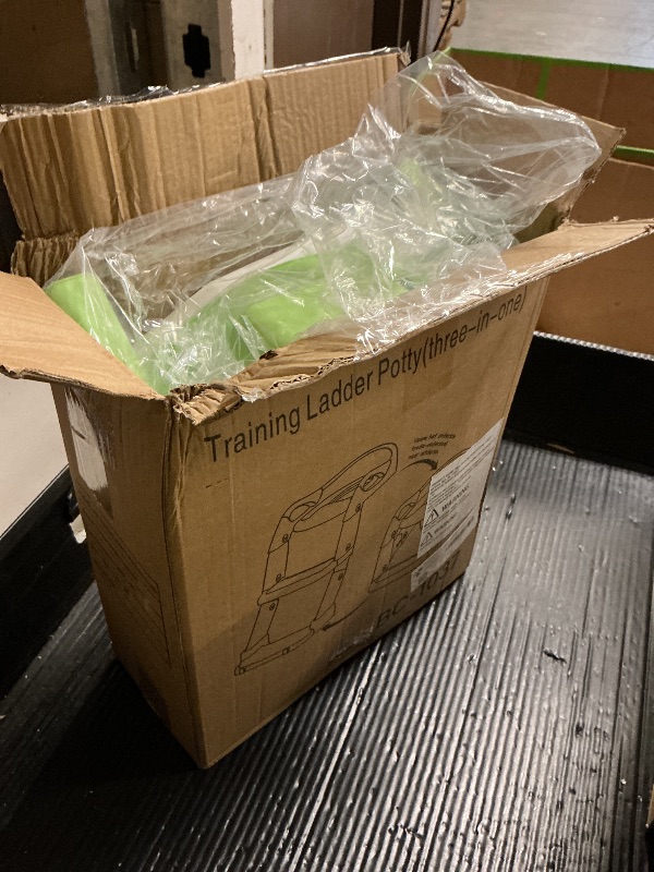 Photo 1 of 3-in-1 Potty Training Seat & Training Toilet & Potty Chair, Height Adjustable Toddler Toilet Seat for Kids Boys Girls, Foldable Potty Training Toilet with Splash Guard and Anti-Slip Steps