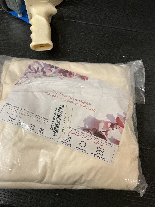 Photo 1 of 10x10ft Wrinkle Free Ivory Backdrop Curtain for Parties Soft Fabric Drapes Wedding Ivory Curtain Backdrop for Birthday Party Decorations Background for Photography 5x10ft,2 Panels