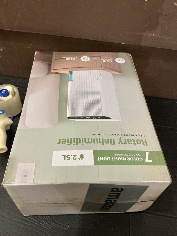 Photo 1 of Dehumidifiers for Home, 2000 Sq.Ft Small Dehumidifier with 3.3ft Drain Hose, 2.5L Tank, Timer Sleep Mode, Portable Dehumidifier for Basement, Bedroom, Bathroom (Pure White)