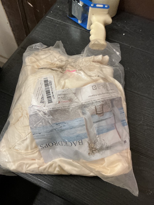 Photo 1 of 10x10ft Wrinkle Free Ivory Backdrop Curtain for Parties Soft Fabric Drapes Wedding Ivory Curtain Backdrop for Birthday Party Decorations Background for Photography 5x10ft,2 Panels