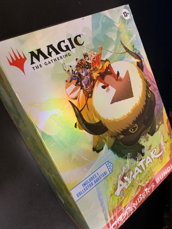 Photo 1 of Magic: The Gathering | Avatar: The Last Airbender Commander’s Bundle | Includes 1 Collector Booster, 9 Play Boosters, 5 Borderless Cards, 30 Lands + Exclusive Accessories