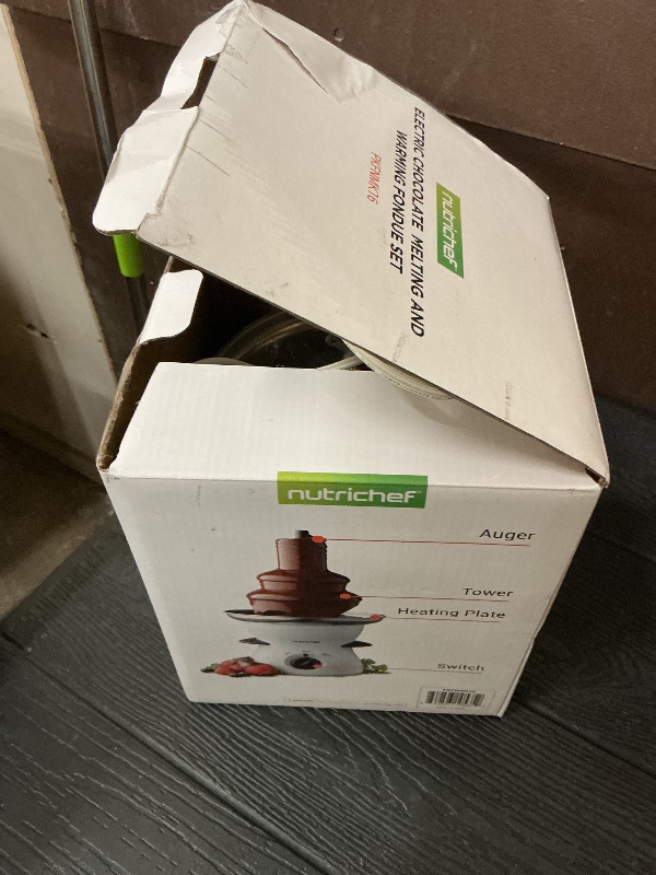 Photo 1 of **SELLING FOR PARTS---CHECK CLERK NOTES**3 Tier Chocolate Fondue Fountain - Electric Stainless Chocolate Dipping Warmer Machine - Warm & Melt Chocolate, Butter, Cheese, Caramel - Great for Parties, Events & Weddings - Pot Capacity 16 OZ
