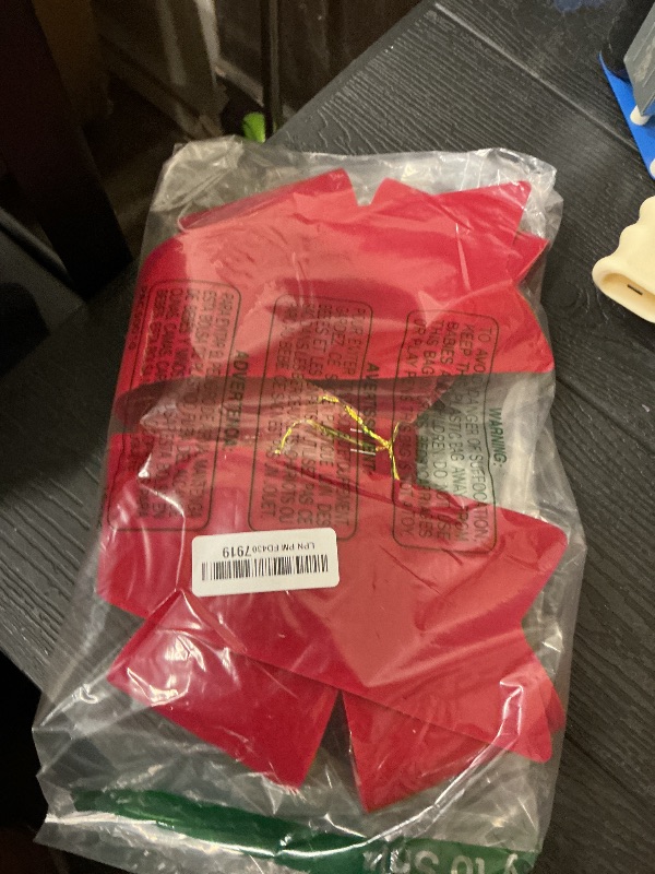 Photo 1 of 2 PCS Christmas Decorations, 12 x 18 Inches Large Christmas Bows, Red Velvet PVC Indoor Outdoor Xmas Tree Bows Wreath Bow Party Supplies Xmas Ornaments for Door Fireplace Stairs Railing Porch