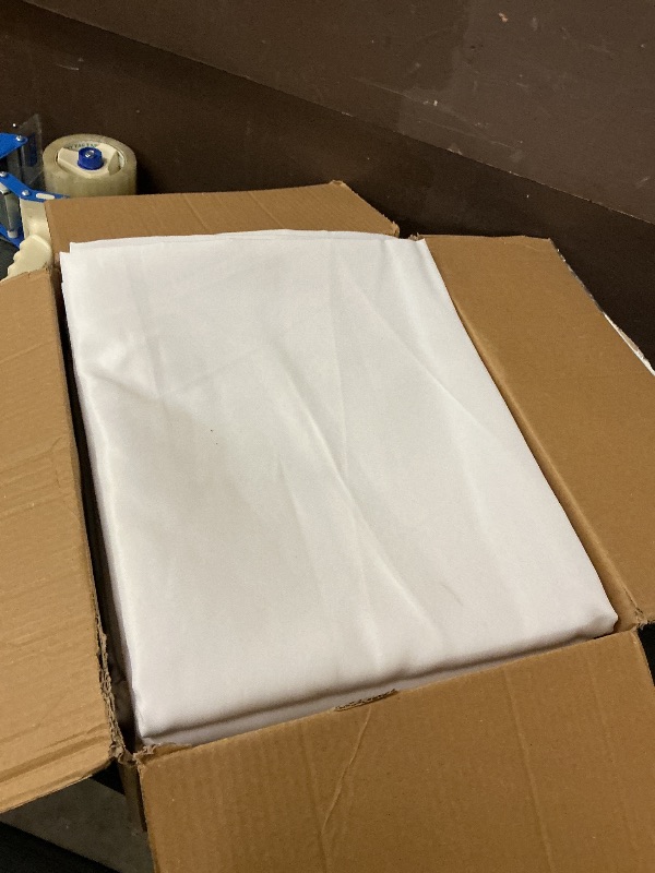 Photo 1 of Dailyset 10-Pack White Tablecloths for Rectangle Tables, 60 x 120 Inches, Stain-Resistant Polyester Fabric for 6 Foot Tables - Washable Table Covers for Weddings, Banquets, Birthday, Parties, Events