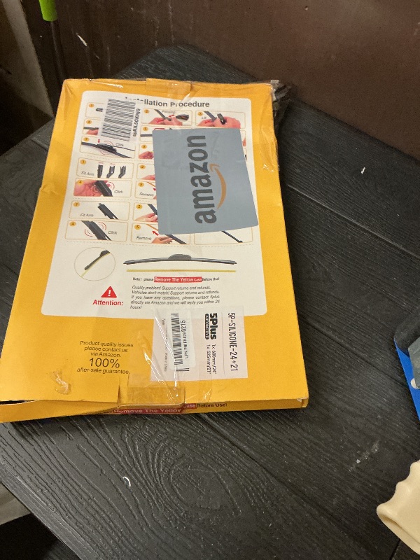 Photo 1 of 5 PLUS® Silicone Windshield Wipers 24 and 21 Inch Replacement For DODGE Charger CHRYSLER 300 2023-2011/MITSUBISHI Outlander 2023-2007/CHEVY Camaro 14-10/Odyssey,Pilot AND MORE,Wiper Blades Silicone