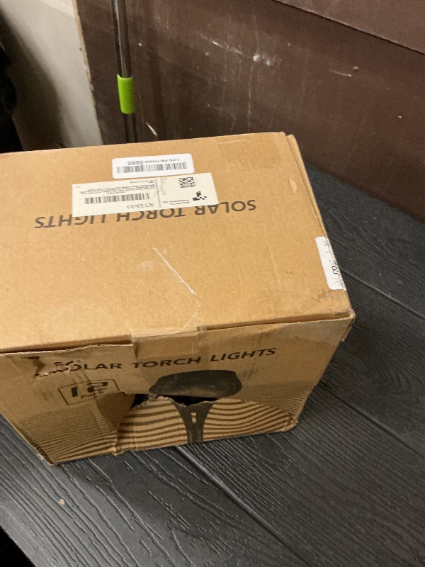 Photo 1 of KYEKIO Solar Torch Light with Flickering Flame, 12Pack Solar Lights Outdoor, Waterproof Outdoor Lights for Yard Garden, Luces Solares para Exteriores, Torches Lighting for Outside Patio Decorations