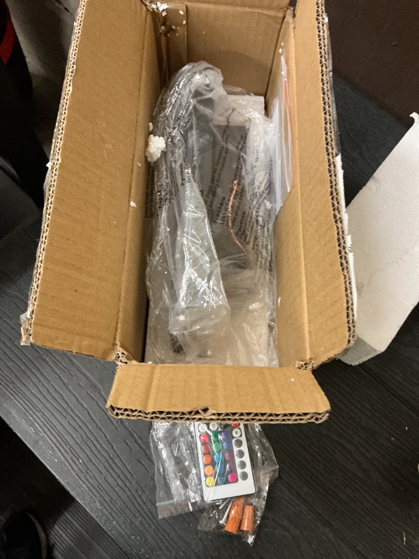 Photo 1 of Zicbol 10" RGB Modern Outdoor Wall Light Color Changing Outdoor Sconce Lights with Remote Control or App Control, Black Up and Down Exterior Lighting Fixtures for House Garage Patio Porch