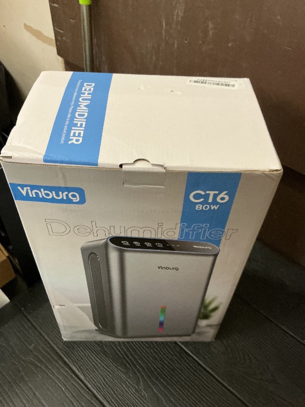 Photo 1 of Dehumidifiers for Home (85 OZ Water Tank, 800 sq.ft) Quiet Small Dehumidifier for Basement Bedroom Bathroom with Drain Hose, 3 Gear Timer, Sleep Mode, Auto Shut Off, 7 Color Ambient Light