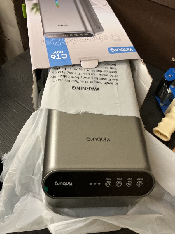 Photo 1 of Dehumidifiers for Home (85 OZ Water Tank, 800 sq.ft) Quiet Small Dehumidifier for Basement Bedroom Bathroom with Drain Hose, 3 Gear Timer, Sleep Mode, Auto Shut Off, 7 Color Ambient Light